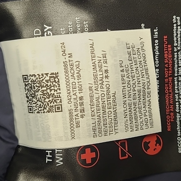 Arc'teryx Beta Insulated Jacket Men's - Black Sapphire, XL - Season 2024 - Picture 9 of 11